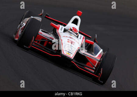 20. Mai 2012 - Indianapolis, Indiana, USA - IZOD Indycar Series, Indy 500, Indianapolis, IN, Qualifikation, Praxis, 18-27 Mai 2012, RYAN BRISCOE IZOD Team Penske Chevrolet (Kredit-Bild: © Ron Bijlsma/ZUMAPRESS.com) Stockfoto