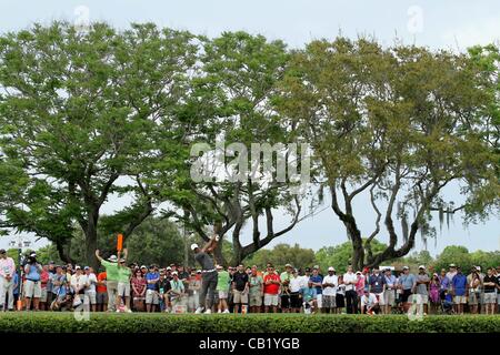 Tiger Woods (USA), 24. März 2012 - Golf: Tiger Woods der Vereinigten Staaten trifft seinen Abschlag in der dritten Runde der Arnold Palmer Invitational im Bay Hill Club und Lodge in Bay Hill, in der Nähe von Orlando, Florida, Vereinigte Staaten von Amerika. (Foto von Yasuhiro JJ Tanabe/AFLO)<br>3 Stockfoto