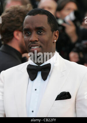 Cannes, Frankreich, 22.05.2012: Sean Combs besucht die "Töten Sie leise" Premiere - 65. Annual Cannes Film Festival im Palais d Stockfoto