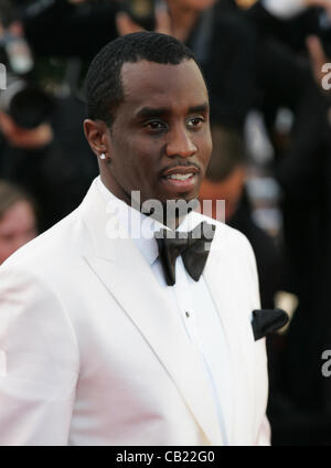 Cannes, Frankreich, 22.05.2012: Sean Combs besucht die "Töten Sie leise" Premiere - 65. Annual Cannes Film Festival im Palais d Stockfoto