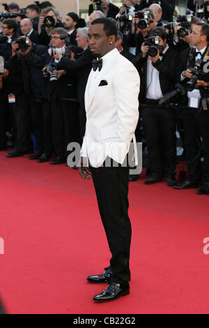 Cannes, Frankreich, 22.05.2012: Sean Combs besucht die "Töten Sie leise" Premiere - 65. Annual Cannes Film Festival im Palais d Stockfoto