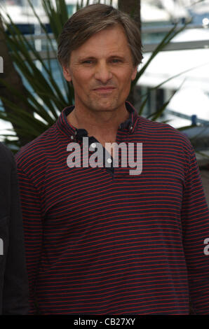 23. Mai 2012 besucht - Cannes, Frankreich - Viggo Mortensen "On The Road" Fototermin während der 65. Annual Cannes Film Festival im Palais des Festivals am 23. Mai 2012 in Cannes, Frankreich. (Kredit-Bild: © Friedrich Injimbert/ZUMAPRESS.com) Stockfoto