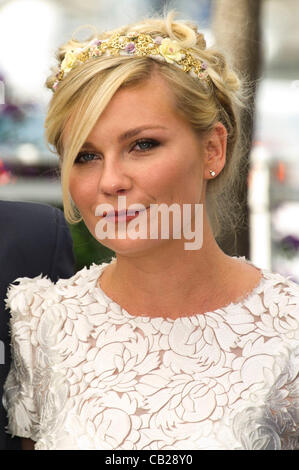 Kirsten Dunst (Schauspielerin) beim Fototermin für den Film "On The Road" 65. Cannes Film Festival 2012 Palais des Festival, Cannes, Frankreich Mittwoch, 23. Mai 2012 Stockfoto