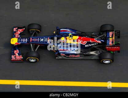 25.05.2012., Monaco.  Motorsport: FIA Formula One World Championship 2012, Grand Prix von Monaco, #2 Mark Webber (AUS, Red Bull Racing) Stockfoto