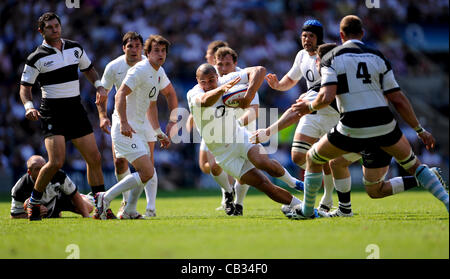 27.05.2012 London, England. Kilik Cup England V Barbaren.  Englands, Jonathan Joseph in Aktion während in Twickenham (London Irish). Stockfoto