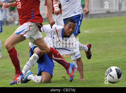 Qualifikationsturnier für EURO U19: Tschechien Vs Niederlande in Prag, Tschechien am 27. Mai 2012. Kyle Ebecilio der Niederlande. (CTK Foto/Stanislav Peska) Stockfoto