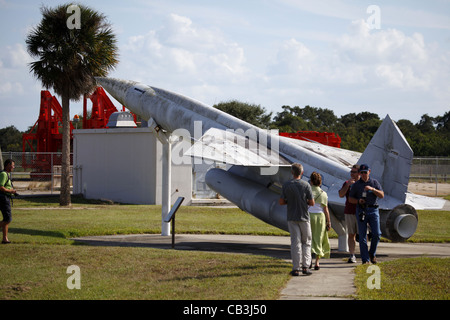Alten Rakete Rakete am Kennedy Space center Stockfoto