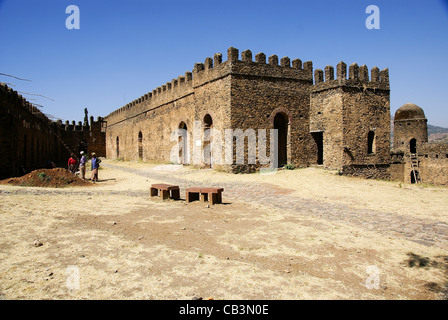 Afrika, Äthiopien, Gondar The Royal Gehäuse Alem Seghed Fasil Burg Stockfoto