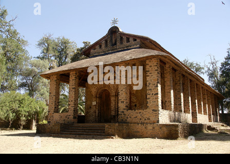 Afrika, Äthiopien, Gondar Royal Gehäuse Kirche Debre Birhan Selassie Stockfoto