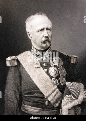 Antiken Gravur von Marshall Patrice de Mac-Mahon (1808-1893), französischer General, Politiker und Staatsmann Stockfoto