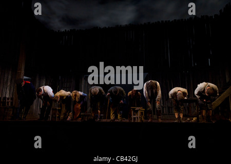 Curtain Call of Brian Friel Übersetzungen, Abbey Theatre, Dublin, Irland Stockfoto