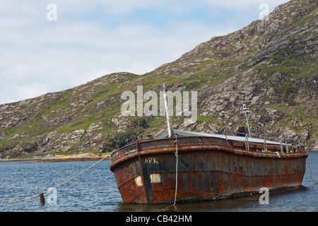 Boot, verrosten, gebundenes, Lagerung, Stockfoto