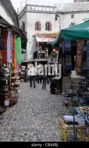 Kujundžiluk, das traditionelle Zentrum der Metallverarbeitung und anderes Kunsthandwerk in Mostar, Herzegowina-Neretva, & Bosnien-Herzegowina Stockfoto