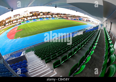 Scotstoun Stadion in Glasgow die als Trainingszentrum für die Commonwealth-Spiele 2014 verwendet werden. Stockfoto