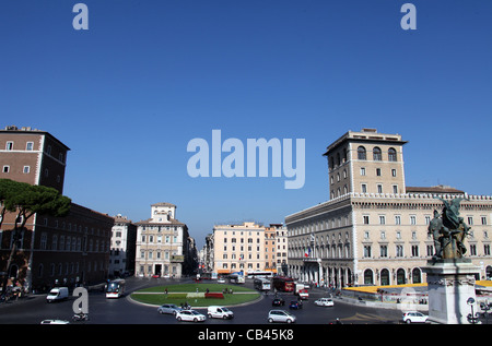 Piazza Venezia in Rom Stockfoto