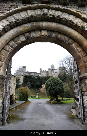 Der Eingang zur Burg von Devizes in Wiltshire UK Stockfoto