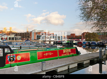 Blick über Brayford Pool - Lincoln, Lincolnshire, UK, Europa Stockfoto