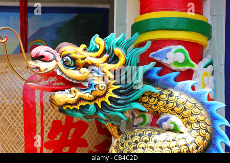 Chinesischer Tempel in Rangsit, Bangkok. Stockfoto