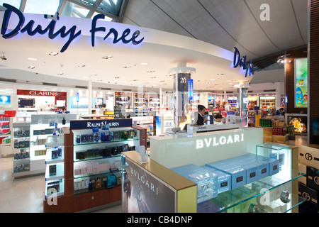 Thailand, Bangkok, Flughafen Suwannaphum, Duty Free Shops Stockfoto