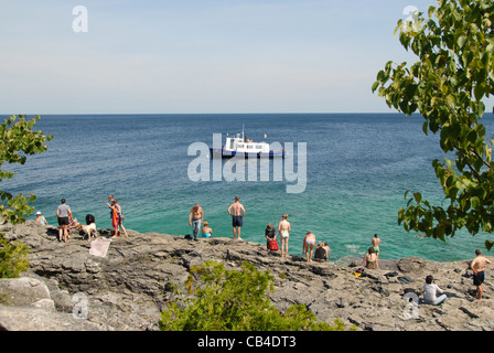 Indian Cove Beach in der Bruce Peninsula National Park an der Georgian Bay in der Nähe von Tobermory, Ontario, Kanada Stockfoto