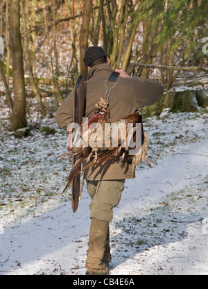 Fasan Shoot Spiel im Winter Königreich Stockfoto