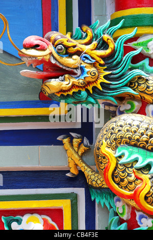 Chinesischer Tempel in Rangsit, Bangkok. Stockfoto