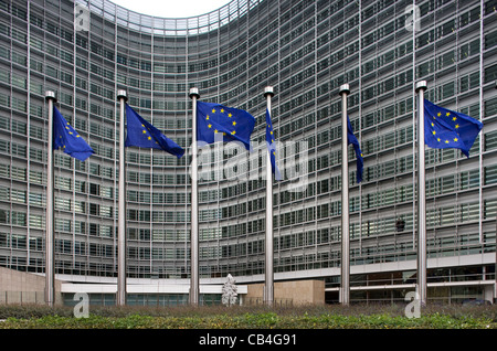 Das Berlaymont-Gebäude, Sitz der Europäischen Kommission in Brüssel, Belgien