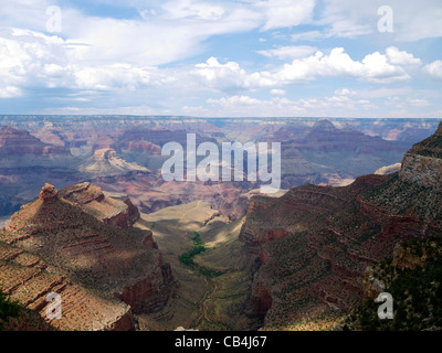 Blick von der Desert View Watchtower am South Rim des Grand Canyon Arizona USA Stockfoto