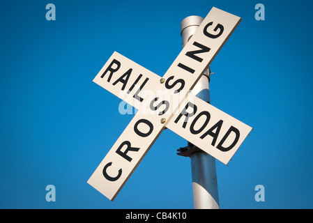 Railroad Crossing Signal Stockfoto