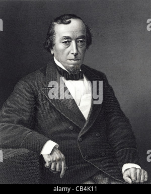 Benjamin Disraeli, 1. Earl of Beaconsfield, KG, PC, FRS, war (1804-1881) ein britischer Premierminister und konservativer Politiker Stockfoto