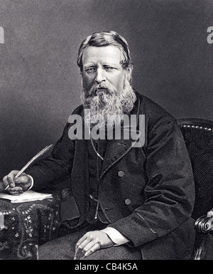 Sir Stafford Henry Northcote, 1. Earl of Iddesleigh GCB, PC (1818 – 1887) war ein britischer konservativer Politiker. Stockfoto