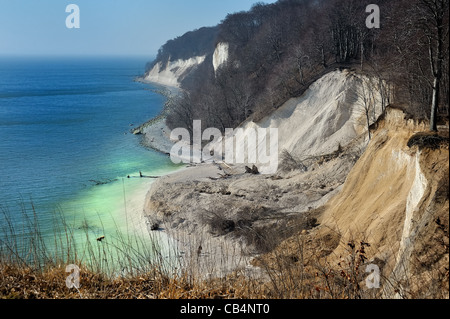 Kreide Klippen Insel rügen Stockfoto