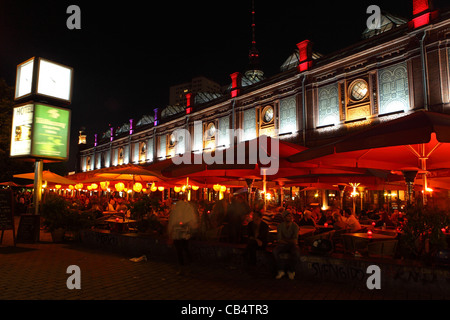 Den Hackeschen Markt in Berlin, Deutschland. Stockfoto