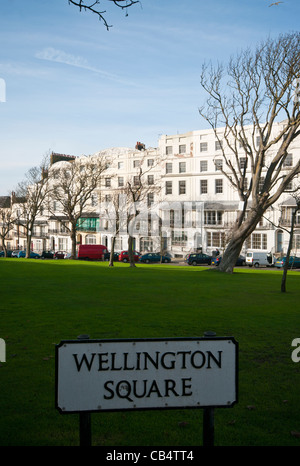 Periode Gebäude In Wellington Square Hastings East Sussex England UK Stockfoto