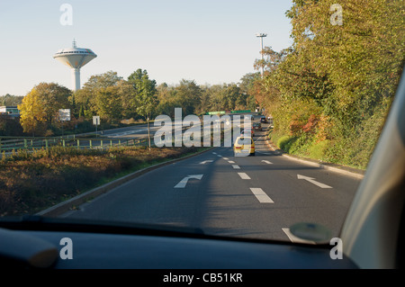 Straßenfahrt Slip, Leverkusen, Deutschland. Stockfoto