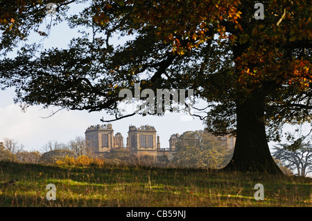 Hardwick Hall mehr Glas als Stein. Stockfoto