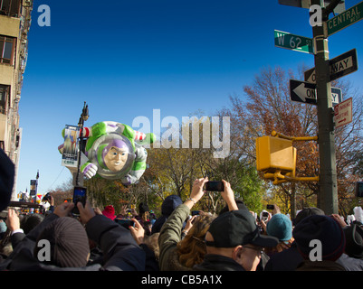 Luftballons an der Macy's Thanksgiving Day Parade in New York City Stockfoto