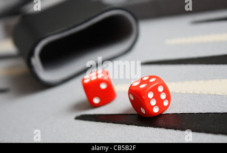 Backgammon Stockfoto