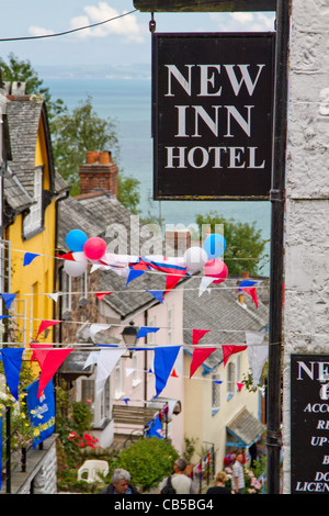 Historische Stadt von Clovelly, North Devon, England im Sommer Stockfoto