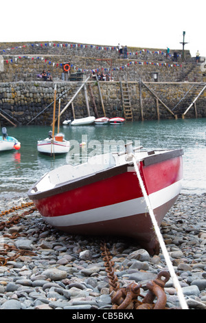 Historische Stadt von Clovelly, North Devon, England im Sommer Stockfoto