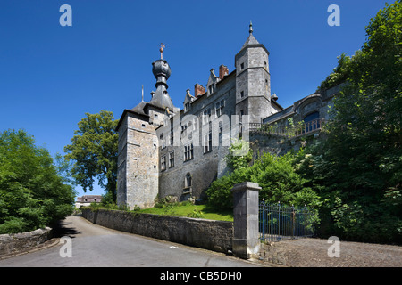 Das Schloss der Fürsten von Chimay in den Ardennen, Belgien Stockfoto