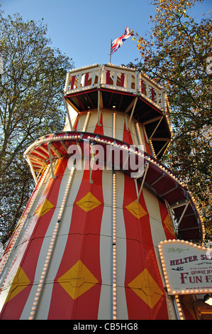 Helter Skelter bei "Winter Wonderland" in Hyde Park, City of Westminster, London, Greater London, England, Vereinigtes Königreich Stockfoto