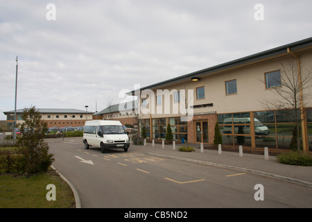 Vorderen Eingang Yarl es Wood Immigration Removal Centre Bedordshire UK Stockfoto