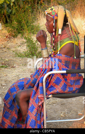 Mumuila Stamm, Hungueria, Angola Stockfoto