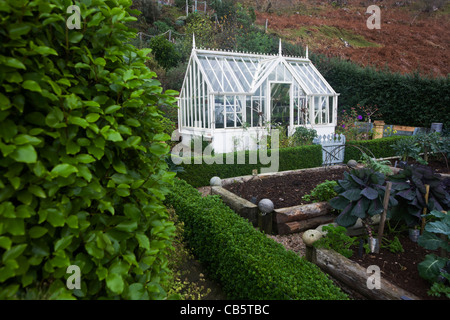 Lippe Na Cloiche, ein Garten, Kunst Shop und Bed + Breakfast Ferienhaus laufen von Lucy McKenzie, in der Nähe von Ulva Fähre Isle of Mull, Schottland Stockfoto