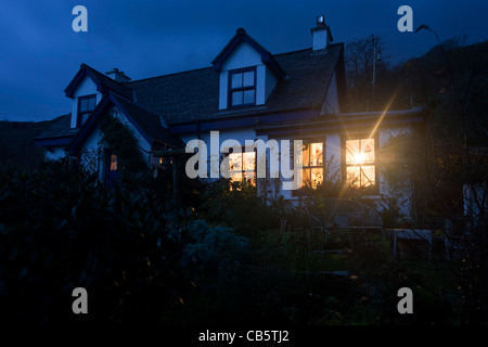 Lippe Na Cloiche, ein Garten, Kunst Shop und Bed + Breakfast Ferienhaus laufen von Lucy McKenzie, in der Nähe von Ulva Fähre Isle of Mull, Schottland. Stockfoto