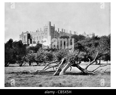 Arundel Castle West Sussex England mittelalterlichen Norman Roger de Montgomery Herrenhaus Grade I aufgeführten Gebäude Stockfoto