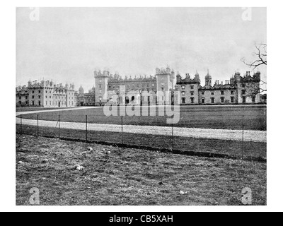 Floors Castle Kelso Schottland Duke Roxburghe Landhaus William Adam Türme Zinnen William Playfair A denkmalgeschützten Gebäude Stockfoto