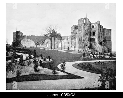 Newark Castle Nottinghamshire Alexander Norman Festung Tor Haus Krypta Ruine Ruinen ruiniert Stockfoto