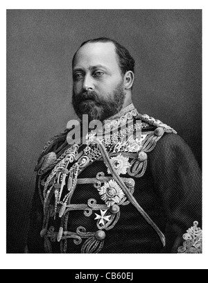 Edward VII 1841 1910 König britische Monarch Haus Sachsen-Coburg-Gotha regal royal imperial souveräner Herrscher Monarch Potentat gekrönt Stockfoto